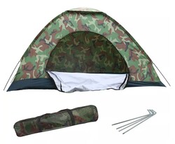 Tiendas Casa Campaña Camuflaje Verde 2-4 Personas