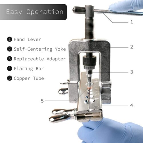 Kit Avellanador Expansor P/tubo De Cobre De Refrigeracion Estuche Azul