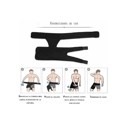 Faja Soporte Compresion Muslera Ciatica Ingle Cadera