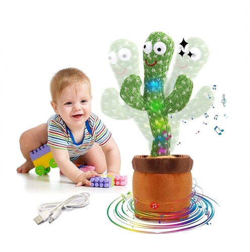 Cactus Bailarín Peluche Felpa Juguete Para Niños Recargable