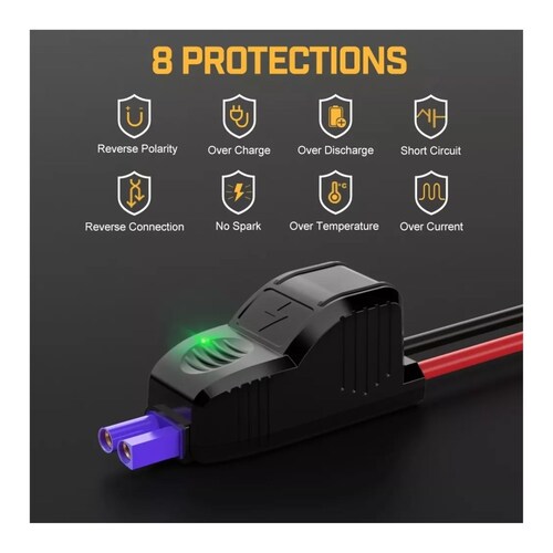 Arrancador De Batería  Para Coche 1500 A, 15800 Mah Negro 