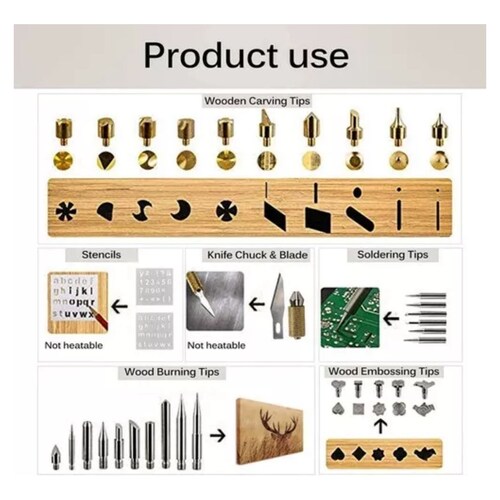 Kit de Soldadura Madera 60w 110v Tallado/grabado 