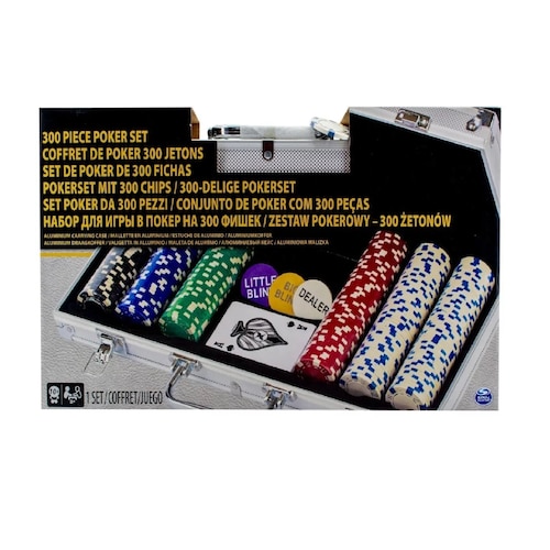 SET DE POKER DE 300 FICHAS CARDINAL ESTUCHE DE ALUMINIO 10.