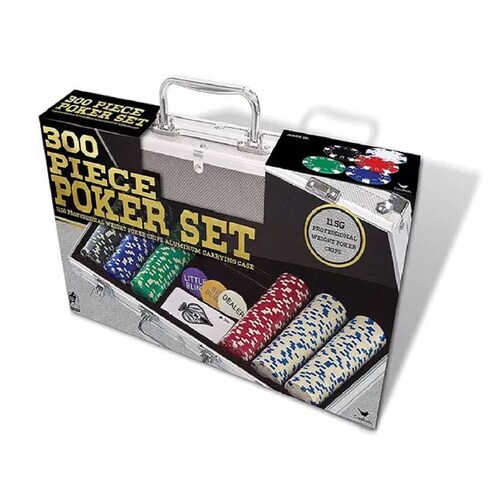 SET DE POKER DE 300 FICHAS CARDINAL ESTUCHE DE ALUMINIO 10.