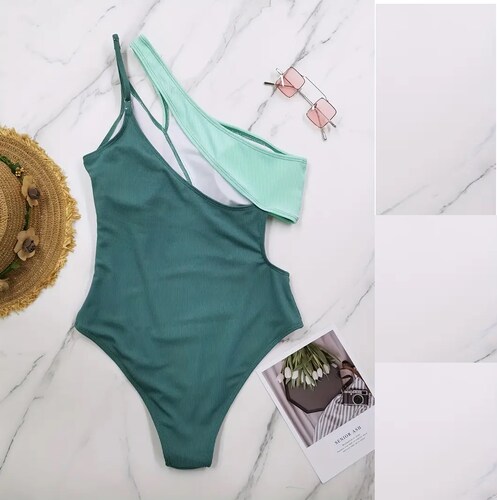 Traje de baño una sola pieza a un hombro