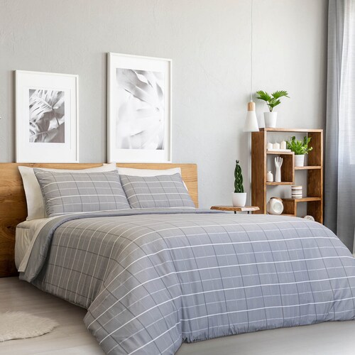  Juego de Edredon Individual By Kaltex Home | Gris.
