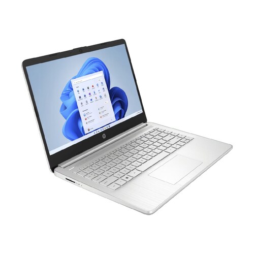 Laptop HP 14-DQ0522LA 14" Intel Celeron N4120 RAM 4GB SSD W11H Plata