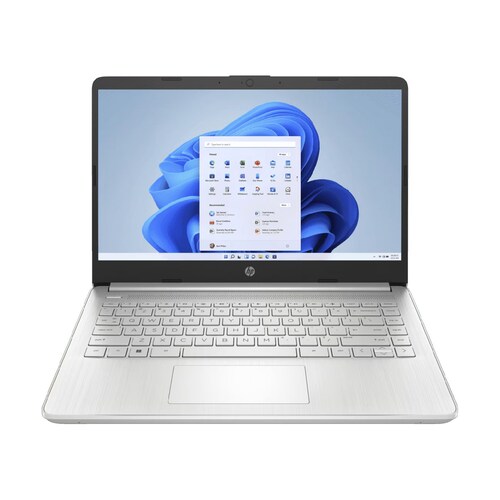Laptop HP 14-DQ0522LA 14" Intel Celeron N4120 RAM 4GB SSD W11H Plata