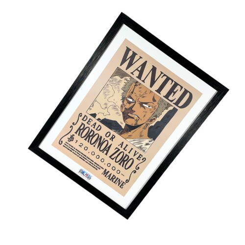 GEEK INDUSTRY - CANVAS CARTEL DE RECOMPENSA RORONOA ZORO - ONE PIECE.