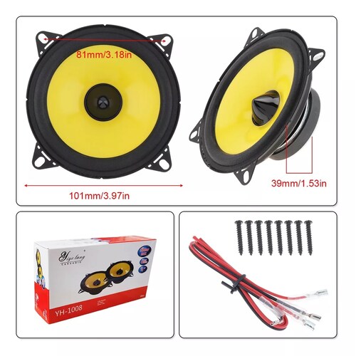 Par Altavoces De 4 Pulgadas Para Auto Car Audio