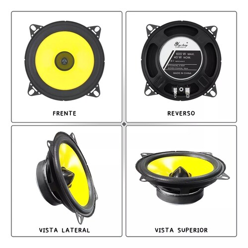 Par Altavoces De 4 Pulgadas Para Auto Car Audio
