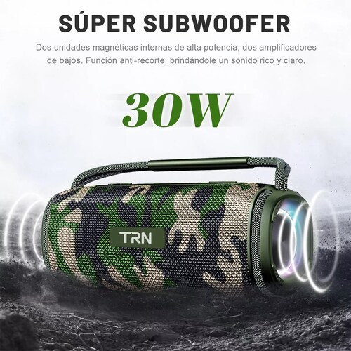 Bocina Bluetooth Recargables Bocina Portátil Para Exterior Camuflaje
