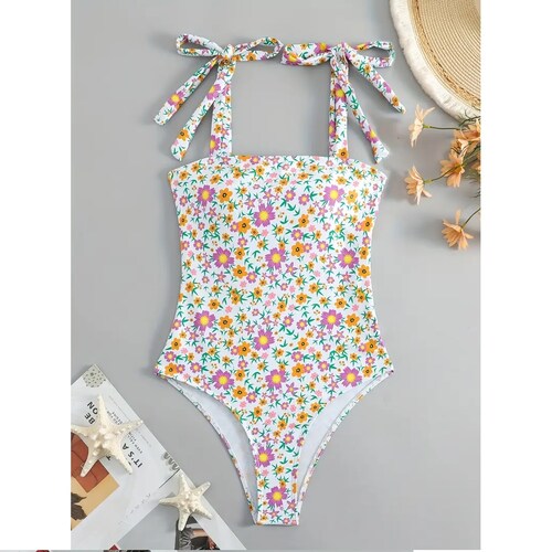 Traje de baño para dama Floral.