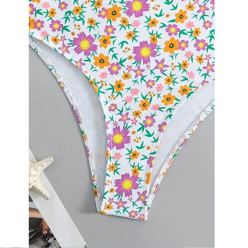 Traje de baño para dama Floral.