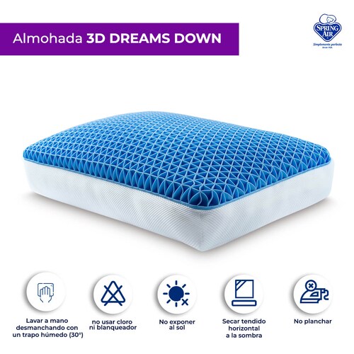 Almohada 3Dreams estándar Con Placas 3D, Spring Air 