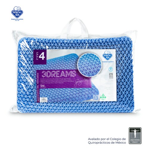 Almohada 3Dreams estándar Con Placas 3D, Spring Air 