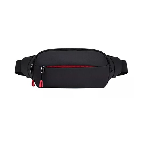 Cangurera Pechera Deportiva Impermeable Para Hombre Y Mujer Negro