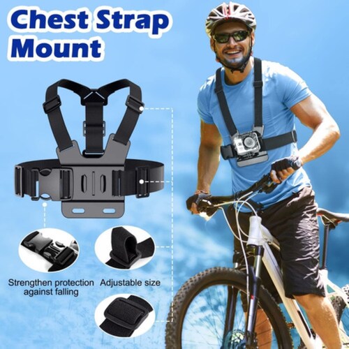 Kit Para Gopro Go Pro Accesorios Camara Negro 14 Pz