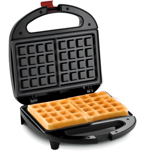 Waflera Eléctrica Pequeña Antiadherente Para 2 Waffles, 110v