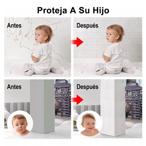 Set  Pegatina De Pared  Patrón De Ladrillo3d Textura Papel Tapiz Blanco