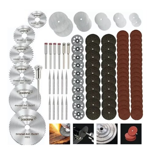Set Discos De Corte Para Dremel Sierra Hss Taladro 99 Piezas