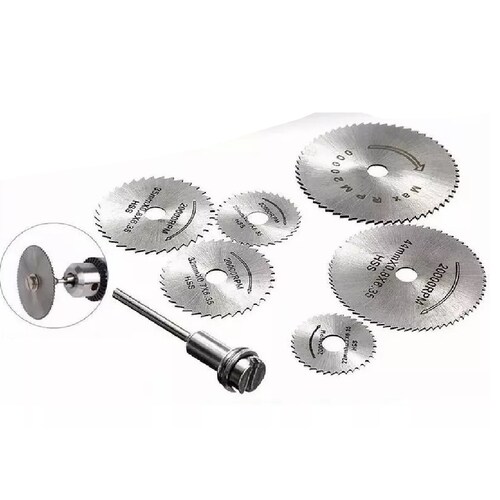 Kit 5 Mini Discos Sierra Para Mototool Dremel 3mm (1/8)