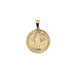 Medalla San Benito Oro 10k Figura Dije
