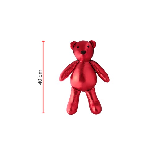Decoración Navidad Set 2 Osos Peluche De Tela Tv Ofertas Fredo Adorno Navideño 40 Cm