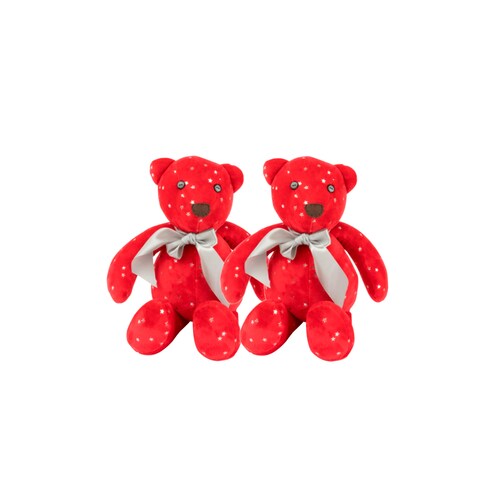 Decoración Navidad Set 2 Osos De Tela Tv Ofertas Fredo Adorno Navideño 40 Cm
