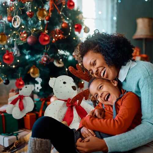 Decoración Navidad Set 2 Osos De Tela Tv Ofertas Fredo Adorno Navideño 40 Cm