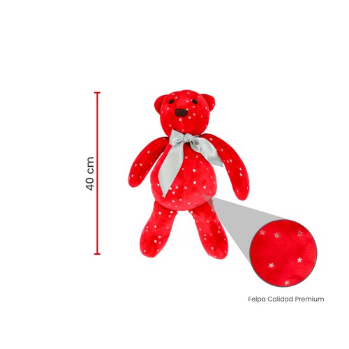 Decoración Navidad Set 3 Osos De Tela Tv Ofertas Fredo Adorno Navideño 40 Cm