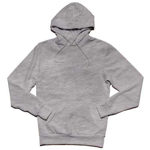 Sudadera Hoodie Unisex Gris Claro Jaspeado con Capucha y Cangurera, Calientita, Casual, Abrigo, Chamarra