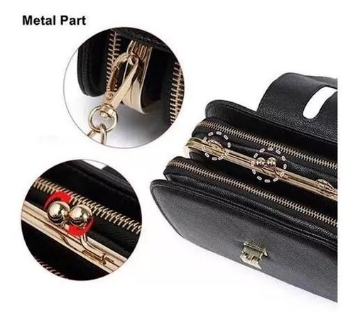 Bolso Bandolera Para Mujer Con Hebilla Metálica.