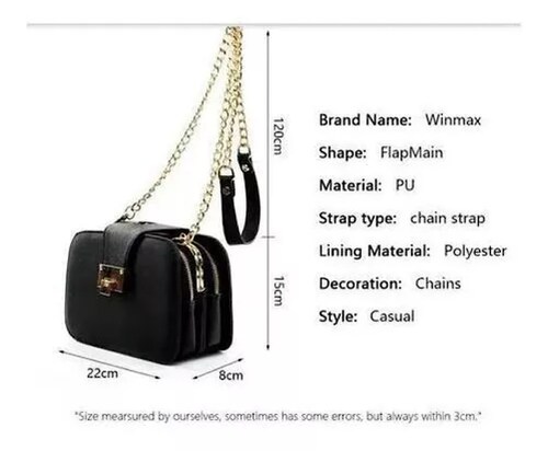Bolso Bandolera Para Mujer Con Hebilla Metálica.