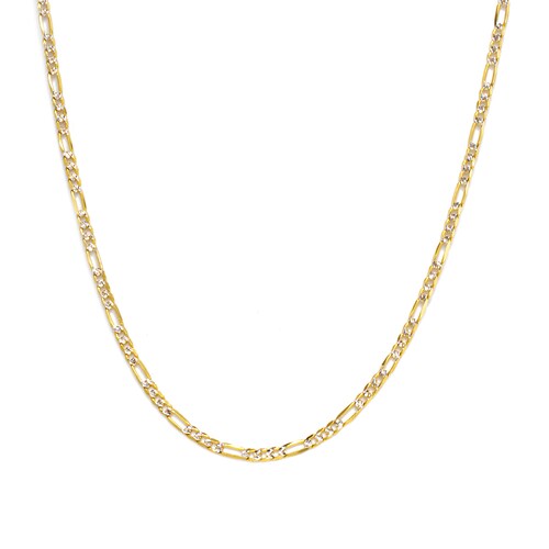 Cadena Cartier diamantada Oro 14 Kilates..