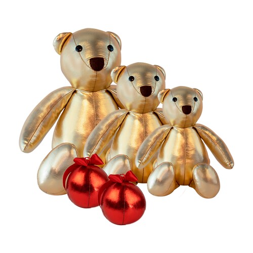 Decoración Navidad Set 3 Osos 140, 60, 40 cm + 2 Esferas 87 cm Tv Ofertas Fredo