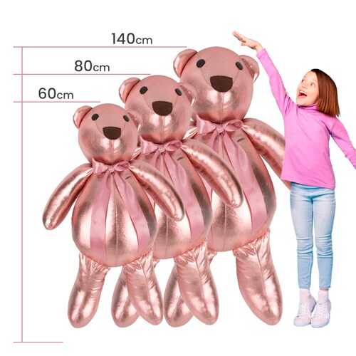 Decoración Navidad Set 3 Osos 140, 60, 40 cm + 2 Esferas 87 cm Tv Ofertas Fredo