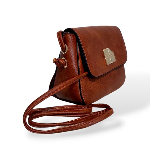 Bolsa juvenil Crossbody fina elegante piel vegana