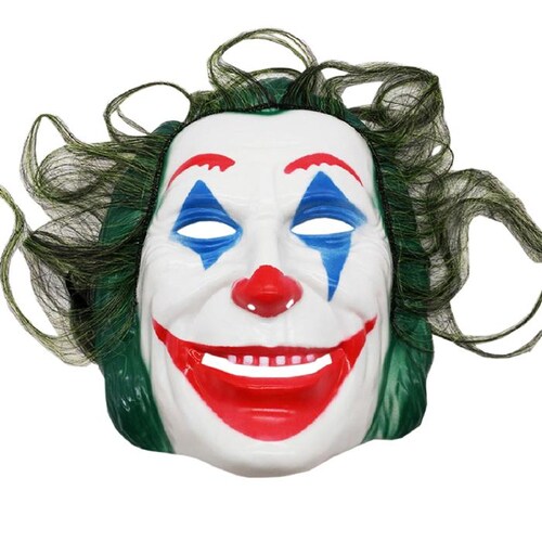Joker Mask MXJKM-003-1 3 pzas, 26x20x8 cm Plástico PVC BlancoRojo Máscara del Guasón, JokerMask