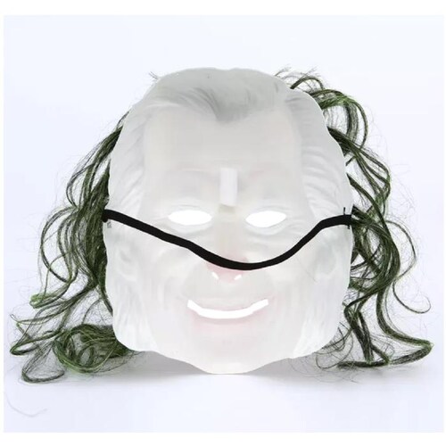 Joker Mask MXJKM-003-1 3 pzas, 26x20x8 cm Plástico PVC BlancoRojo Máscara del Guasón, JokerMask