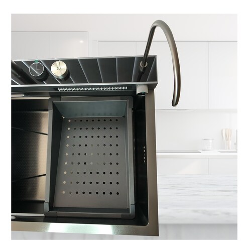Tarja Cocina Fregadero Con Doble Cascada Acero Inoxidable Homely elegance