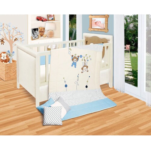 Set de Edredon Cuna Cama Grande Baby Baby Changuitos Gold