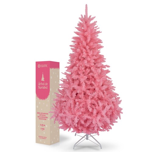 Árbol de Navidad Rosa Pino Navideño 2.4m 2150 Ramas - Rosa para ESQUIMAL