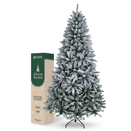 Árbol de Navidad Nevado Pino Navideño 2.2m - Verde para ESQUIMAL