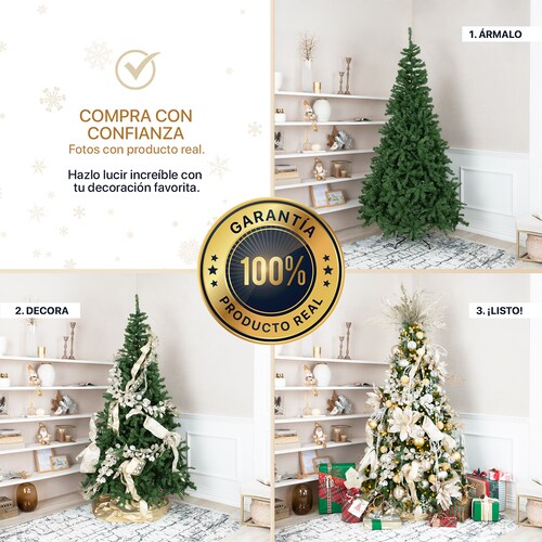 Árbol de Navidad Artificial Pino Verde Oliva 2.2m - Verde olivo clásico para ESQUIMAL