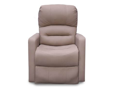 Sillon Reclinable de Piel Genuina Charly Color Taupe - ConfortoPiel