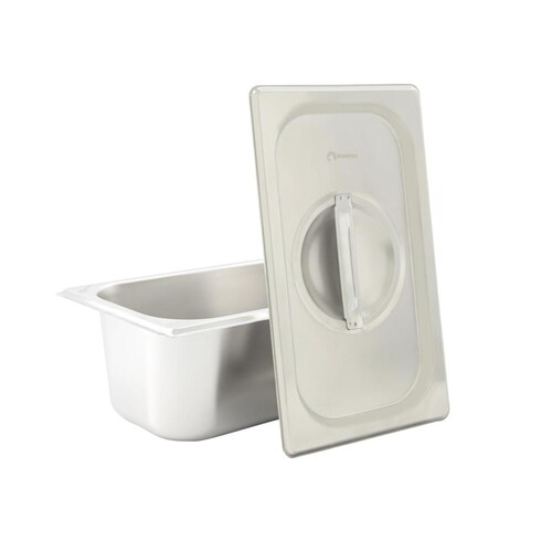 Inserto Acero Inoxidable Con Tapa  1/4 10CM  Shorbull.