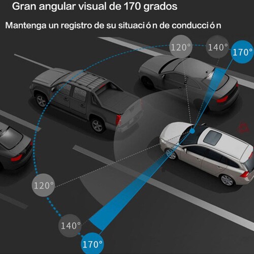 Espejo Retrovisor Con Pantalla y Cámara FHD Para Auto.