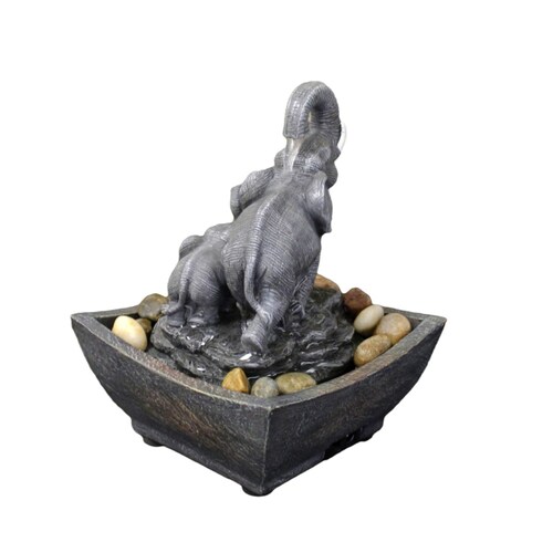 Fuente portátil mini decorativa zen elefantes .