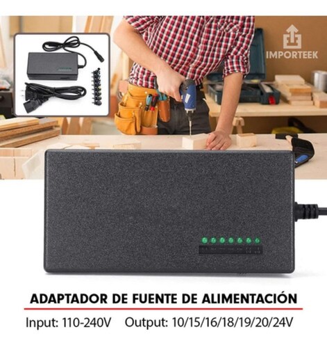 Cargador Adaptador Laptop Puntas Universal  